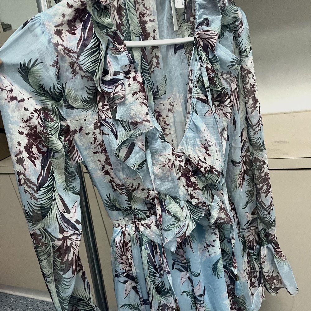 Few Moda Floral Long-Sleeve Dress